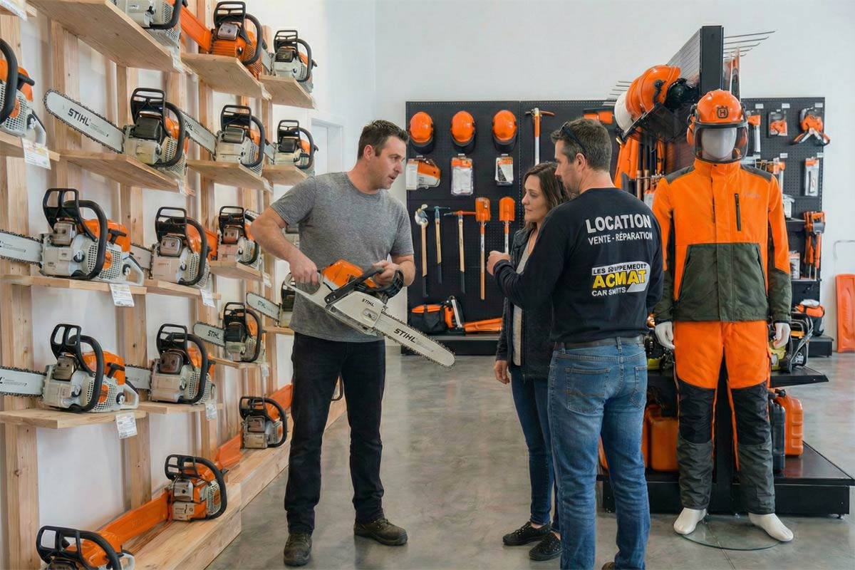 Vente Équipement Forestier et Construction ACMAT