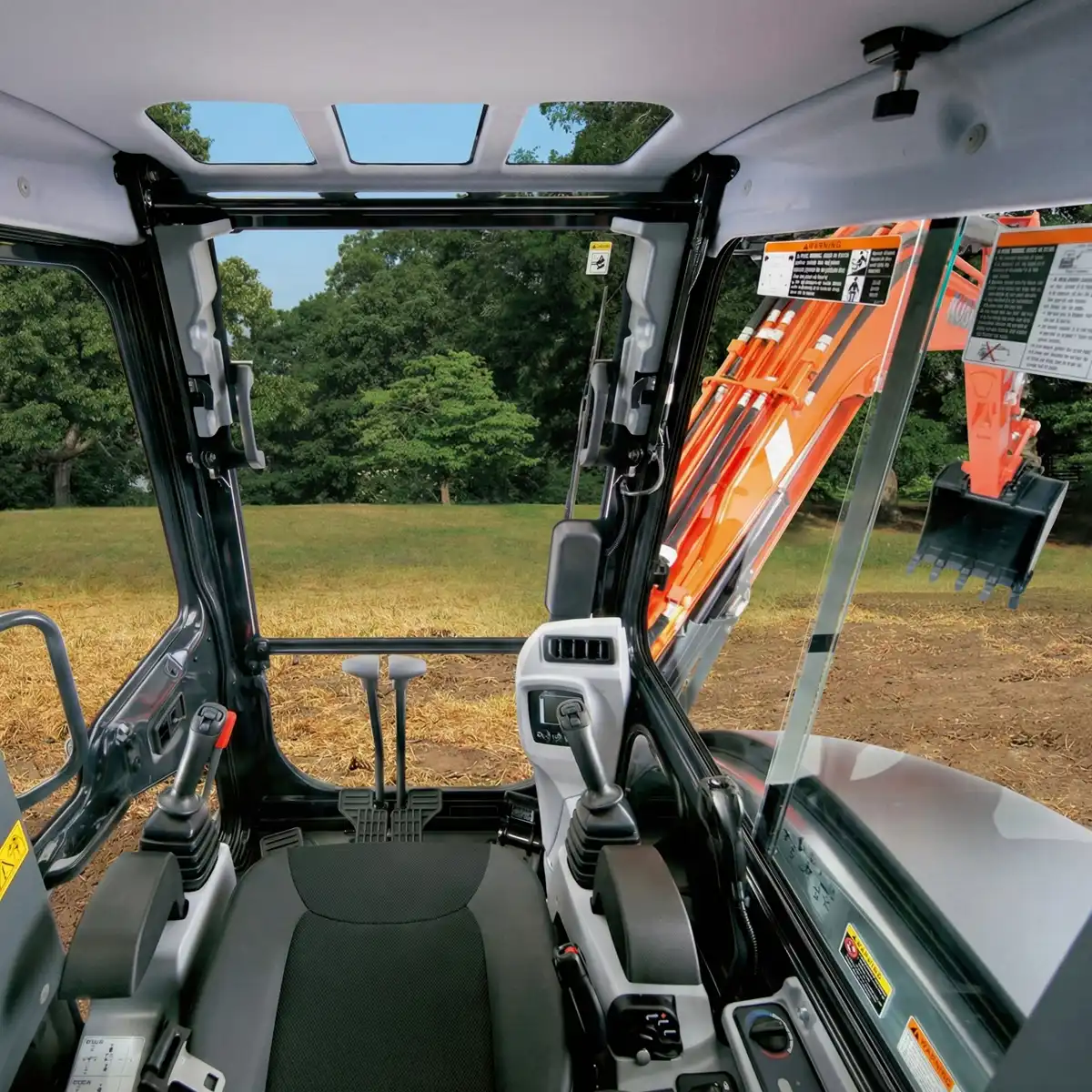Kubota U55 vue intérieur ACMAT Portneuf