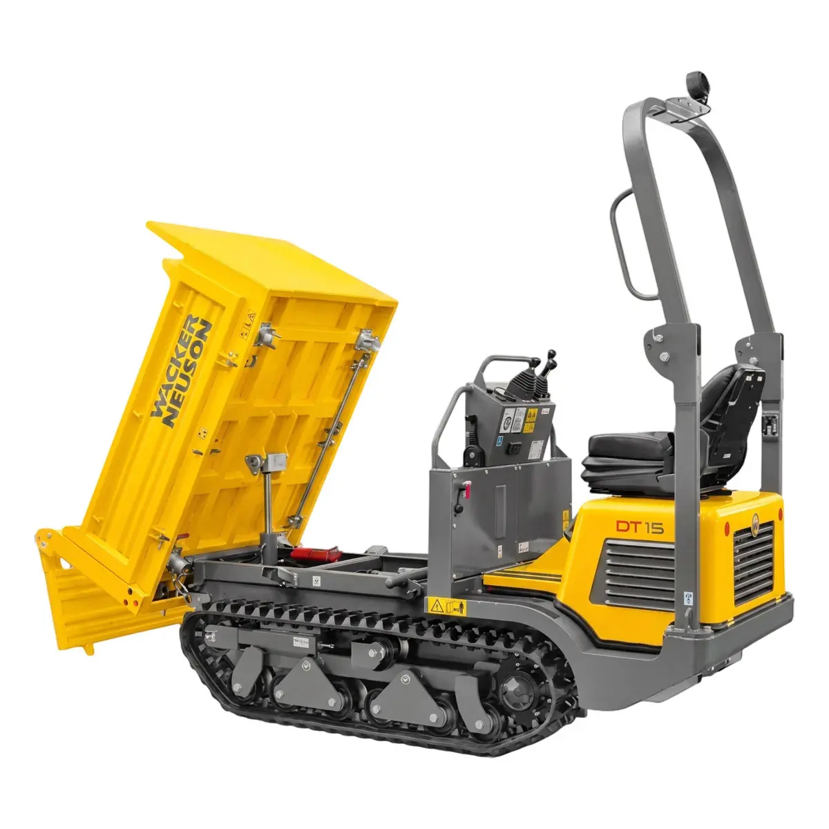 Dumper sur chenilles (transporteur tout-terrain) Wacker Neuson DT15 pour travaux d'excavation en location dans Portneuf - Équipements ACMAT