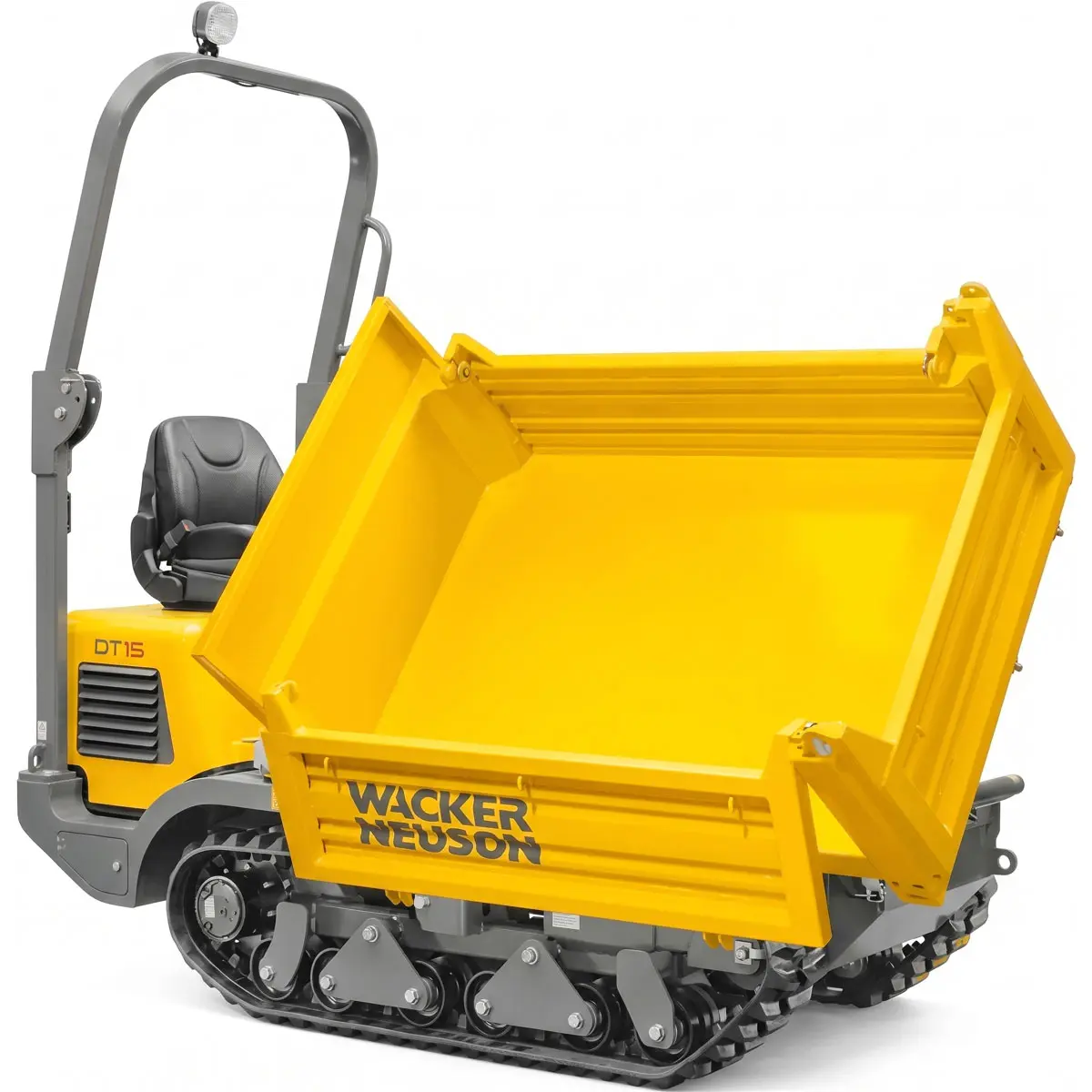 Dumper sur chenilles (transporteur tout-terrain) Wacker Neuson DT15 pour travaux d'excavation en location dans Portneuf - Équipements ACMAT